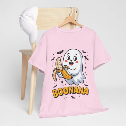 Boonana Ghost T-Shirt - Cute Halloween Banana Pun Tee