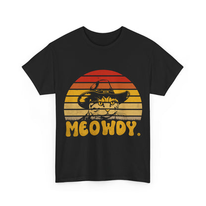 Meowdy T-Shirt - Funny Cowboy Cat Western Tee