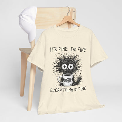 Caffeine Chaos Monster T-Shirt - Funny Coffee Tee