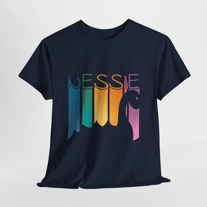 Nessie T-Shirt - Loch Ness Monster Retro Rainbow Tee