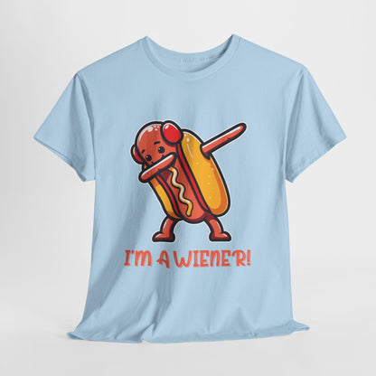 I'm a Wiener Hot Dog T-Shirt - Funny BBQ Pun Kawaii Tee