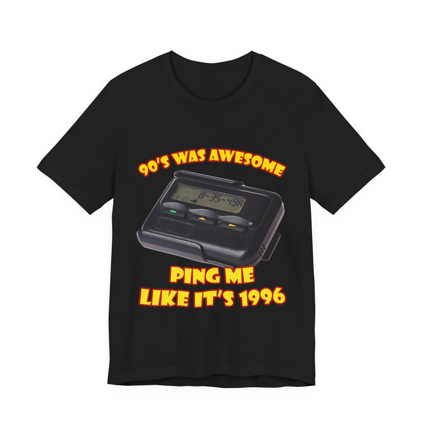 Ping Me Like It's 1996 T-Shirt - Retro Pager Tee