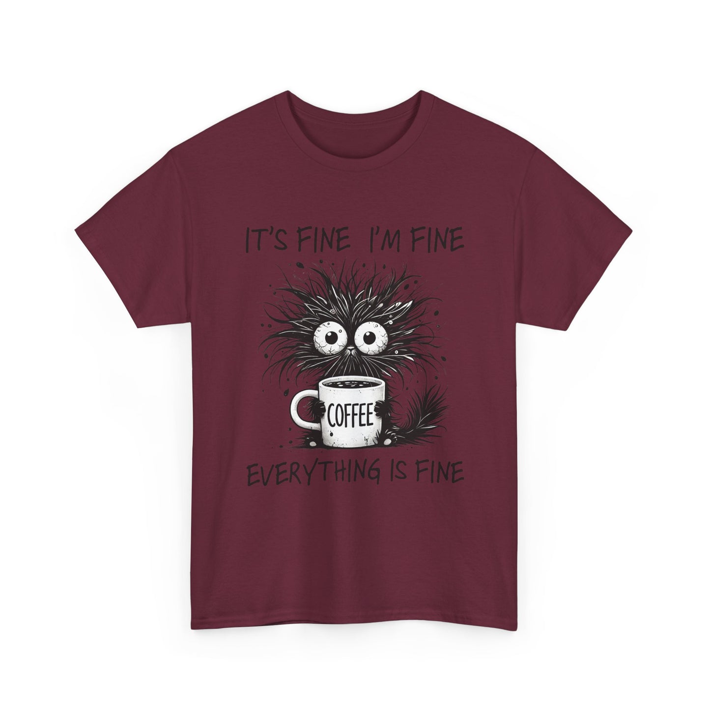Caffeine Chaos Monster T-Shirt - Funny Coffee Tee