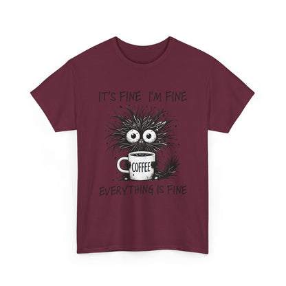 Caffeine Chaos Monster T-Shirt - Funny Coffee Tee