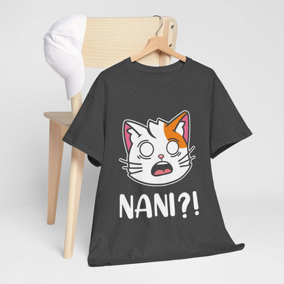 Anime Cat NANI?! Shirt - Kawaii Surprise Meme Tee
