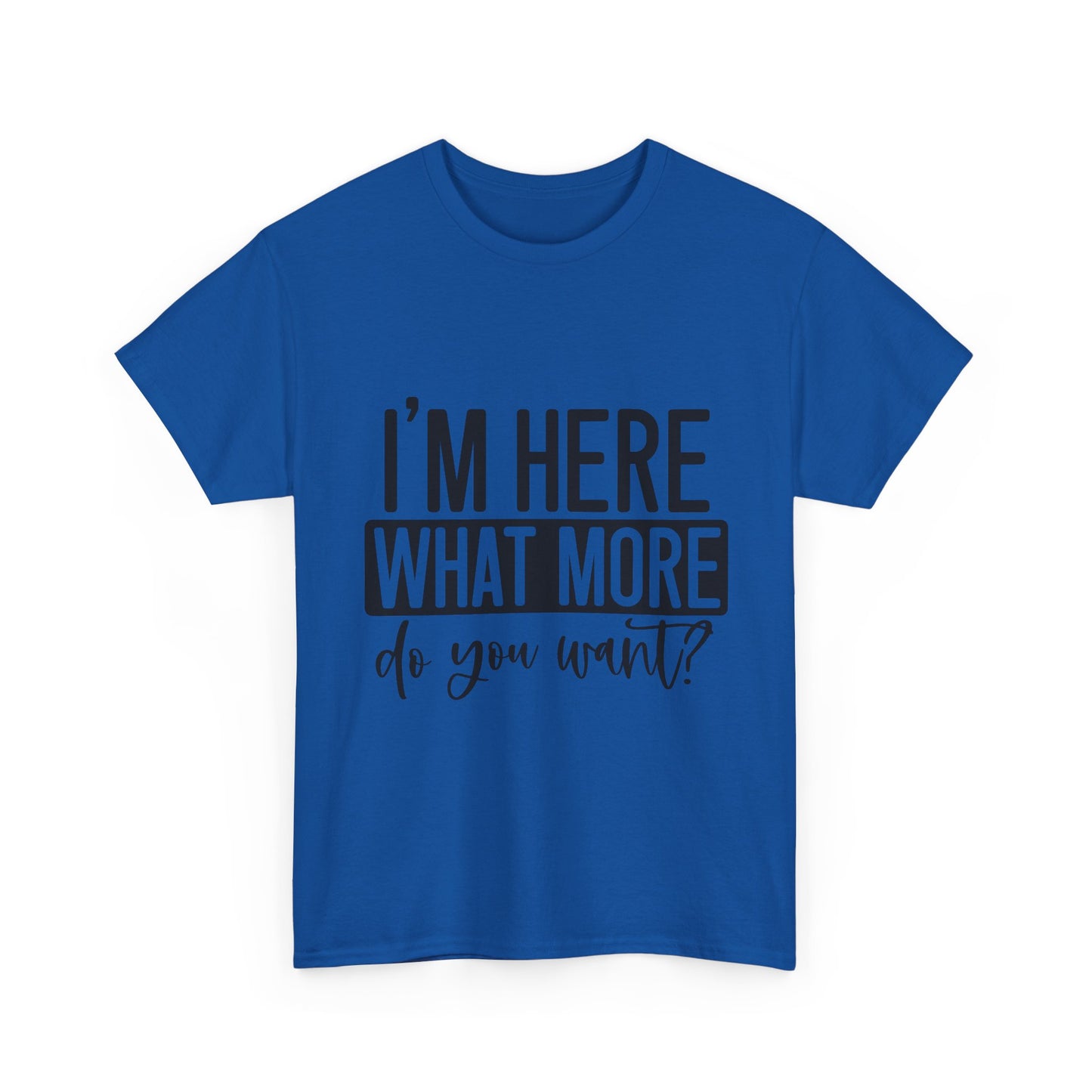 I'm Here What More Do You Want T-Shirt - Introvert Tee