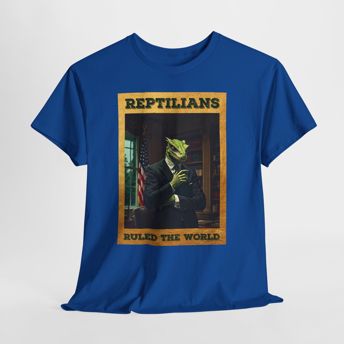 Reptilians Ruled the World Shirt - Reptilian Meme Satire Tee