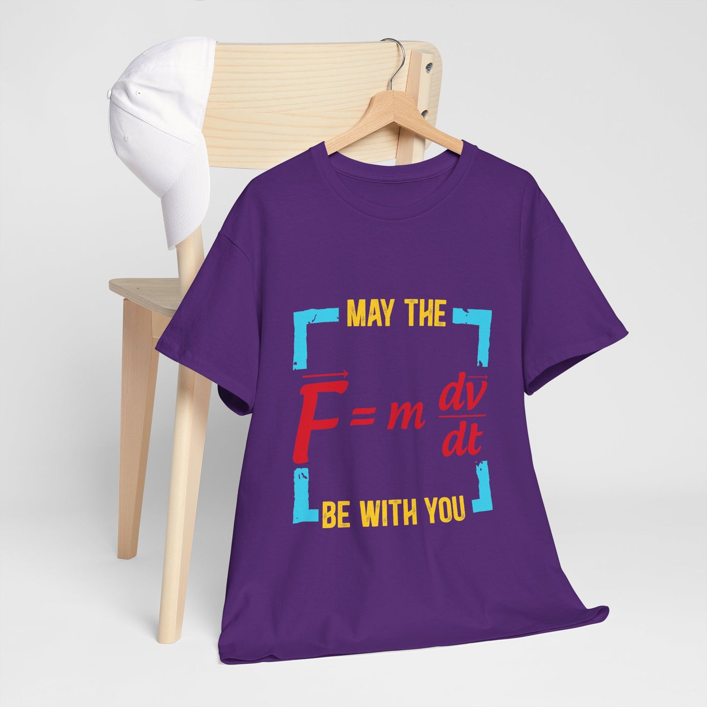 May The F Be With You - Funny Physics Force Equation Graphic Tee