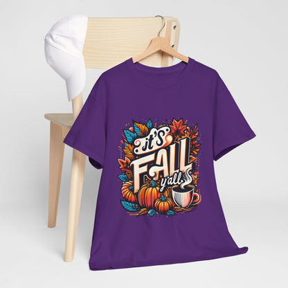 It’s Fall Y’all T-Shirt - Pumpkin Spice Autumn Coffee Lover Tee