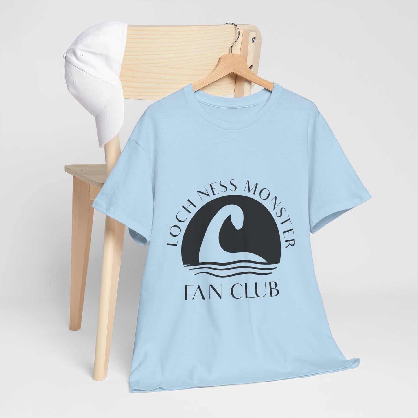 Loch Ness Monster T-Shirt - Minimal Nessie Line Art Scotland Tee