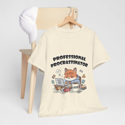 T-Shirt für professionelle Aufschieber – Lustiges Kawaii-Katzen-Pastell-T-Shirt