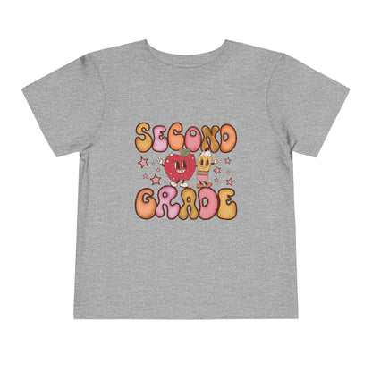 Second Grade Bubble Letters T-Shirt | Cute Retro Kawaii Back to School Kids Tee