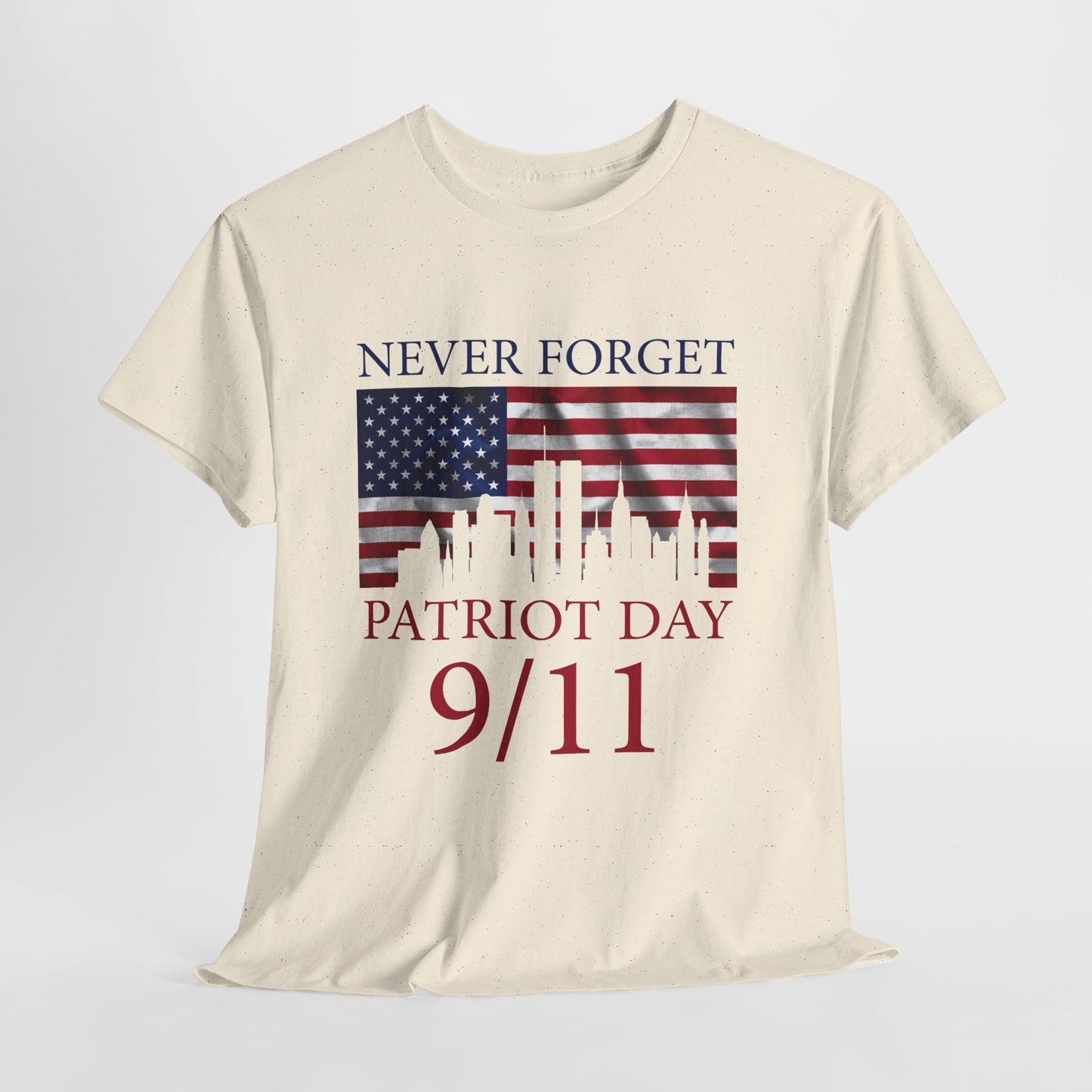 Patriot Day 9/11 T-Shirt - Never Forget American Flag NYC Memorial Tee