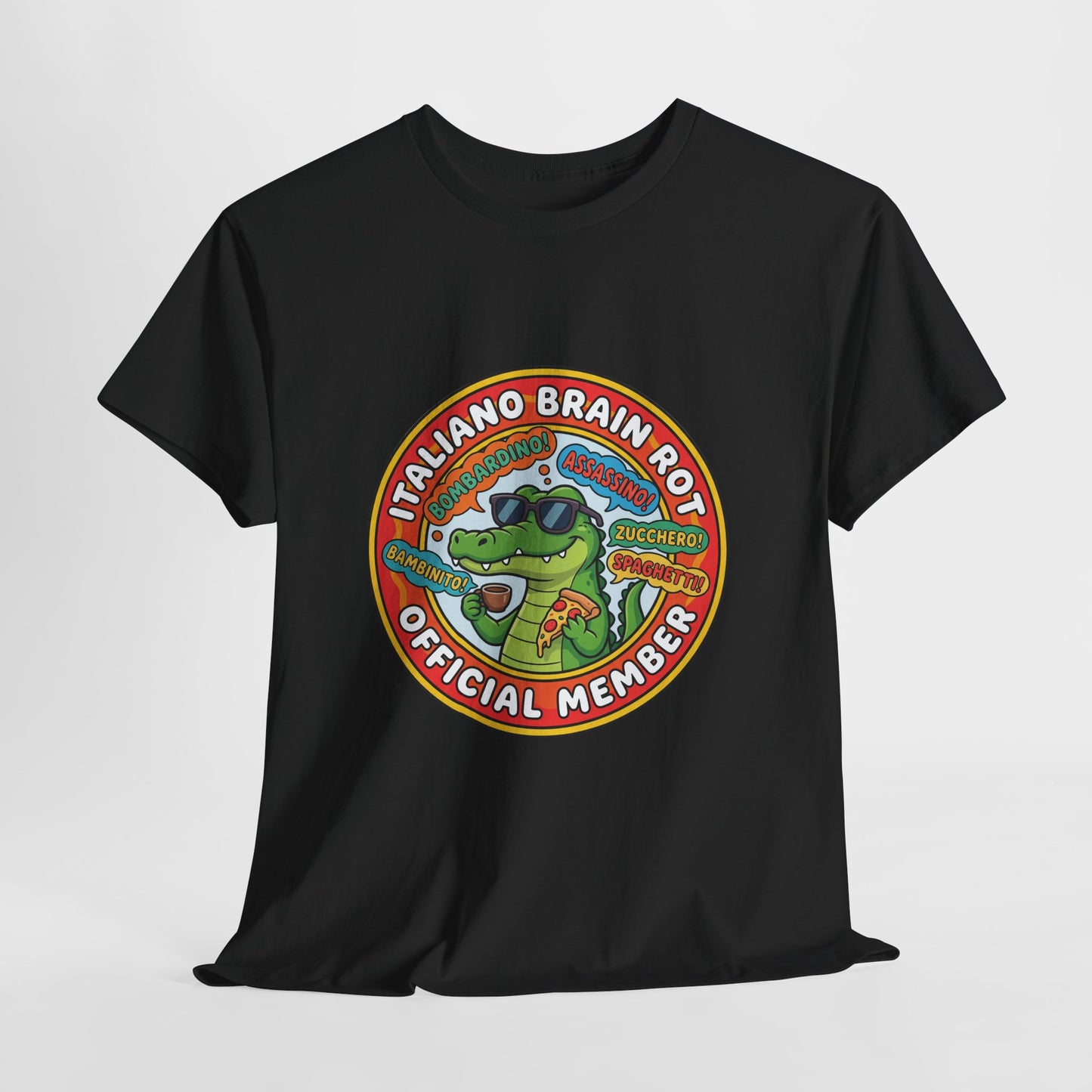 Italiano Brain Rot Shirt – Bombardino Crocodile Meme Tee, Absurd Humour T-Shirt