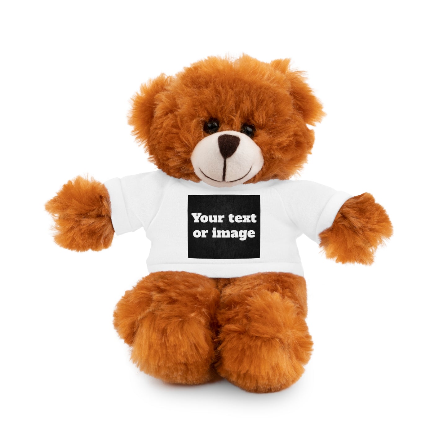 Personalisiertes Plüschtier mit individuellem T-Shirt – Einzigartiges Geschenk mit Namen oder Foto