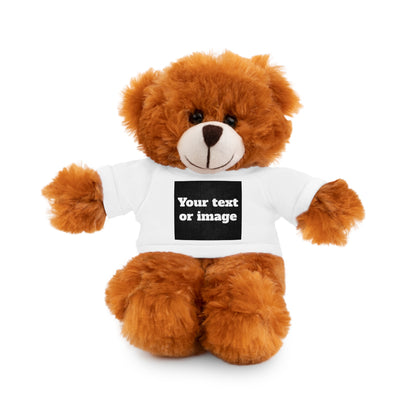 Personalisiertes Plüschtier mit individuellem T-Shirt – Einzigartiges Geschenk mit Namen oder Foto