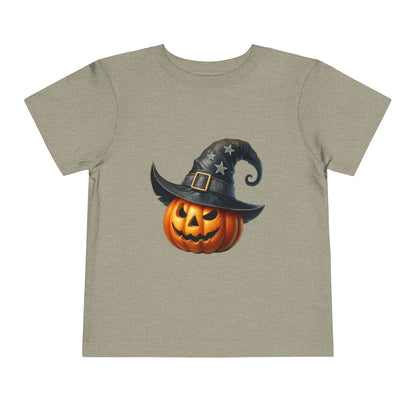 Witch Hat Pumpkin Kids T-Shirt - Smiling Jack O' Lantern Toddler Tee