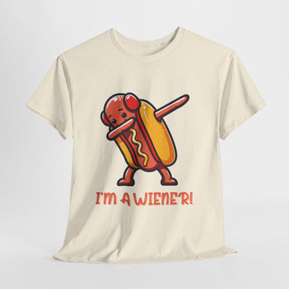 I'm a Wiener Hot Dog T-Shirt - Funny BBQ Pun Kawaii Tee