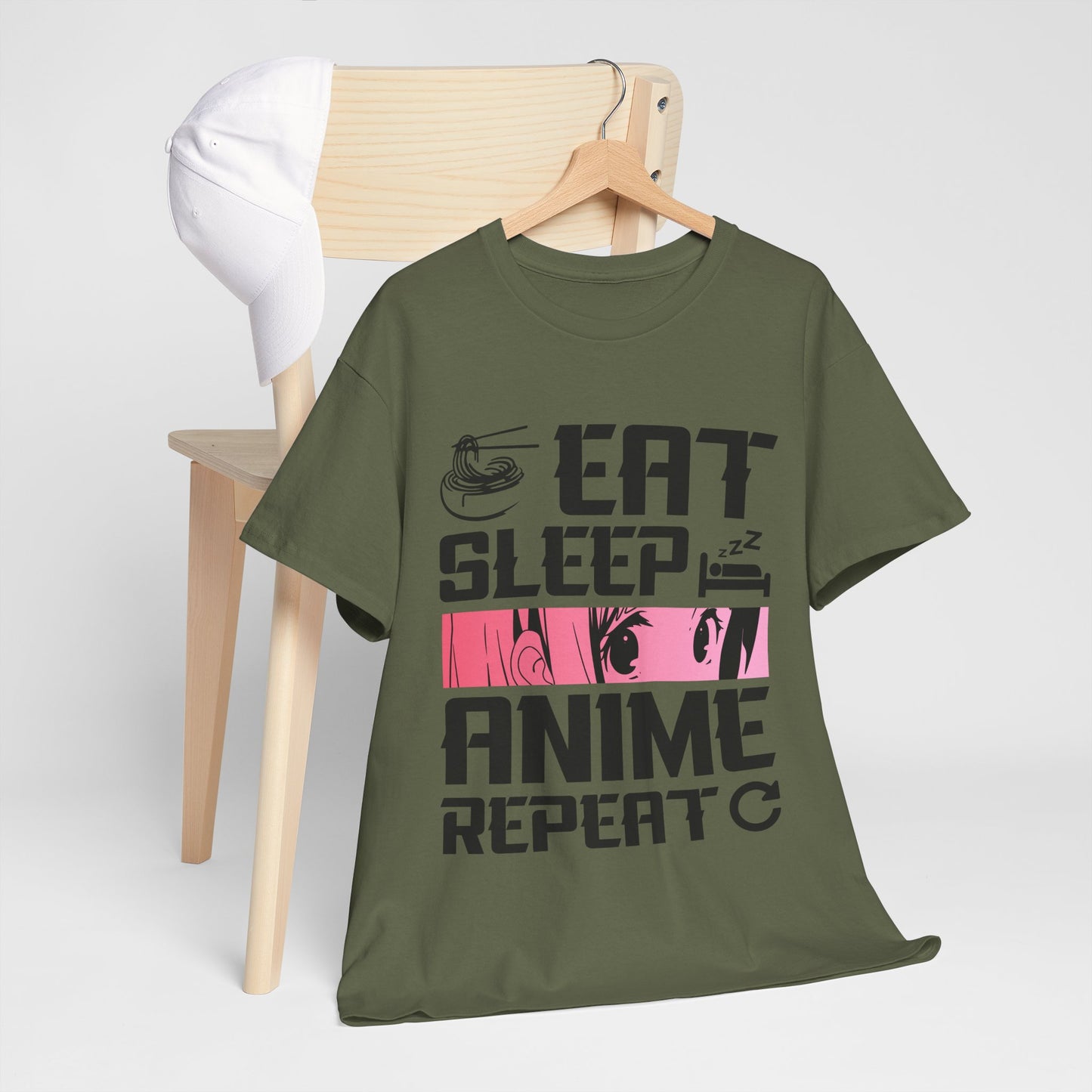 Eat Sleep Anime Repeat Shirt - Otaku Routine Tee