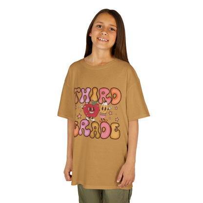 Third Grade Bubble Letters T-Shirt | Cute Retro Back to School Kids Tee