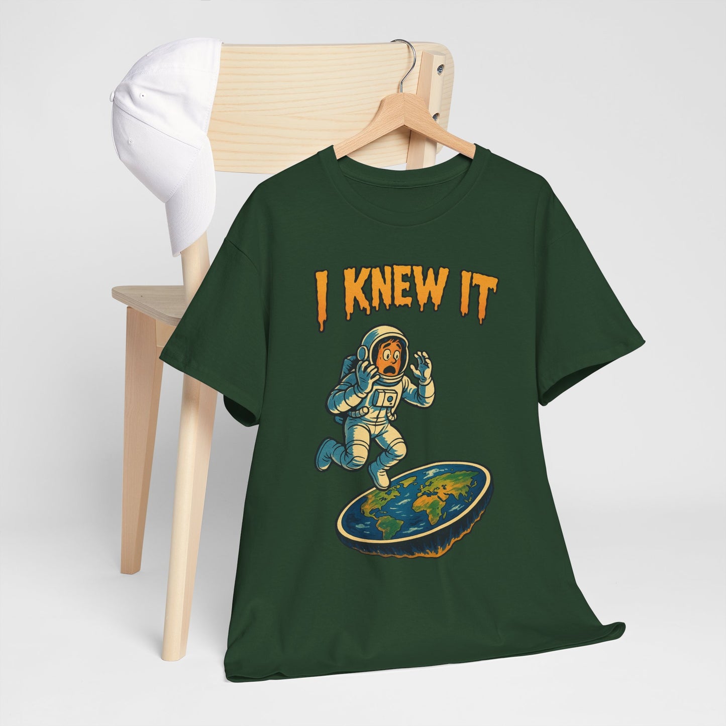 I Knew It Flat Earth Shirt - Funny Astronaut Meme Tee