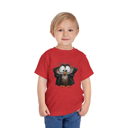 Vampire Owl Kids T-Shirt - Cute Big Eyes Toddler Halloween Tee