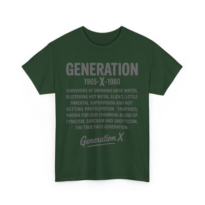 Generation X T-Shirt - 1965-1980 Hose Water Survivor