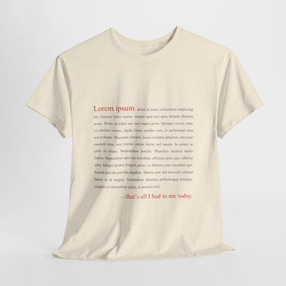 Lorem Ipsum Shirt - Funny Designer & Programmer Tee