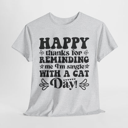 Cattitude Cat T-Shirt - Minimalist Sassy Line Art Tee