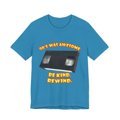 Be Kind Rewind T-Shirt - Retro VHS 90s Tee