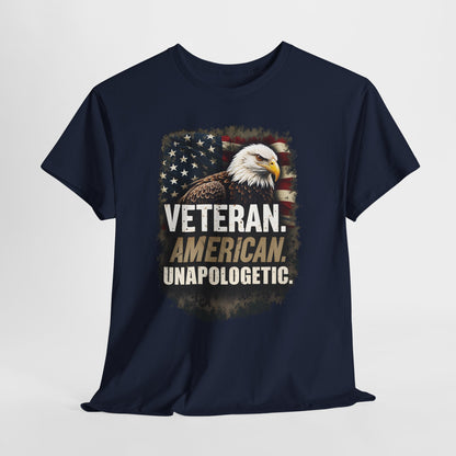 American Bold Veteran T-Shirt - Patriotic Military USA Pride Tee
