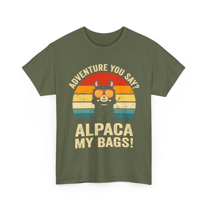 Alpaca My Bags T-Shirt - Funny Llama Travel Retro Sunset Tee