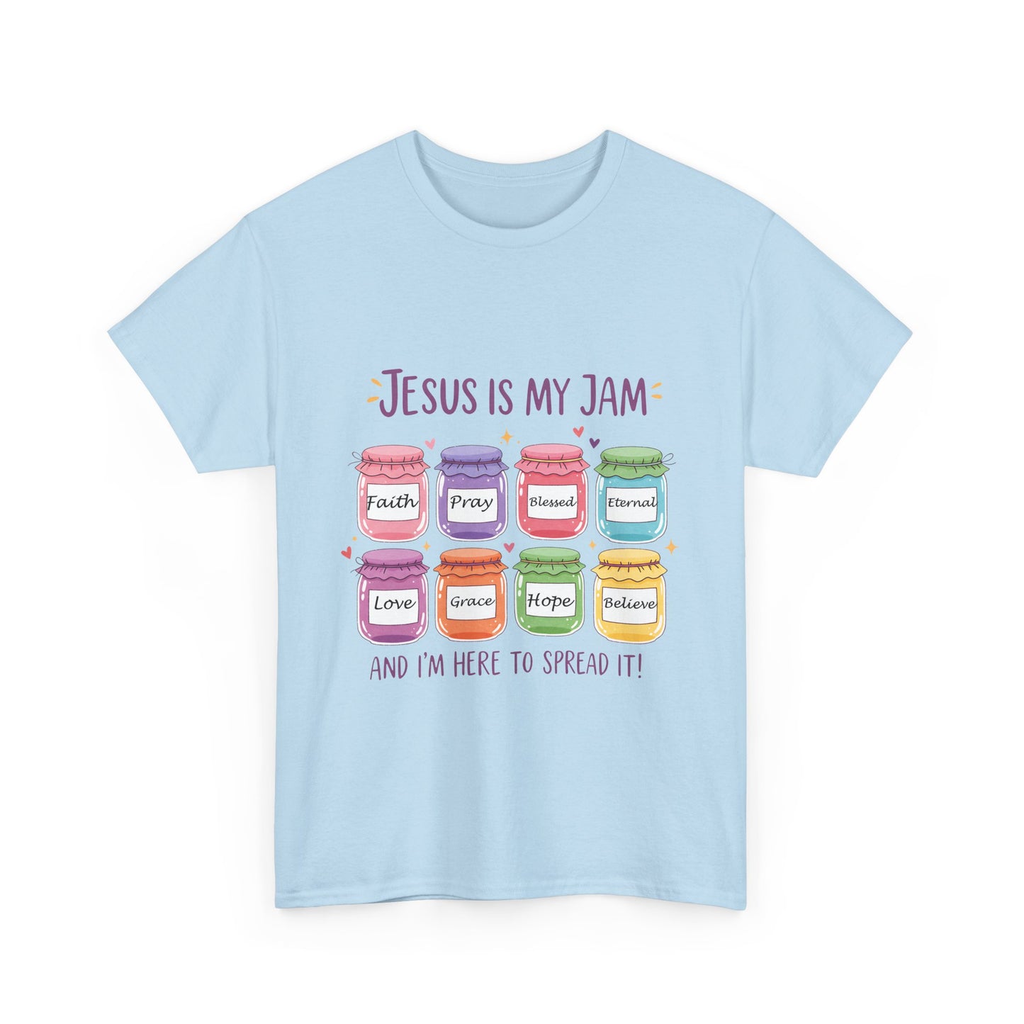 Jesus Is My Jam Shirt - Cute Christian Pun T-Shirt, Faith and Love Graphic Tee, Religious Humor Gift for Women & Men