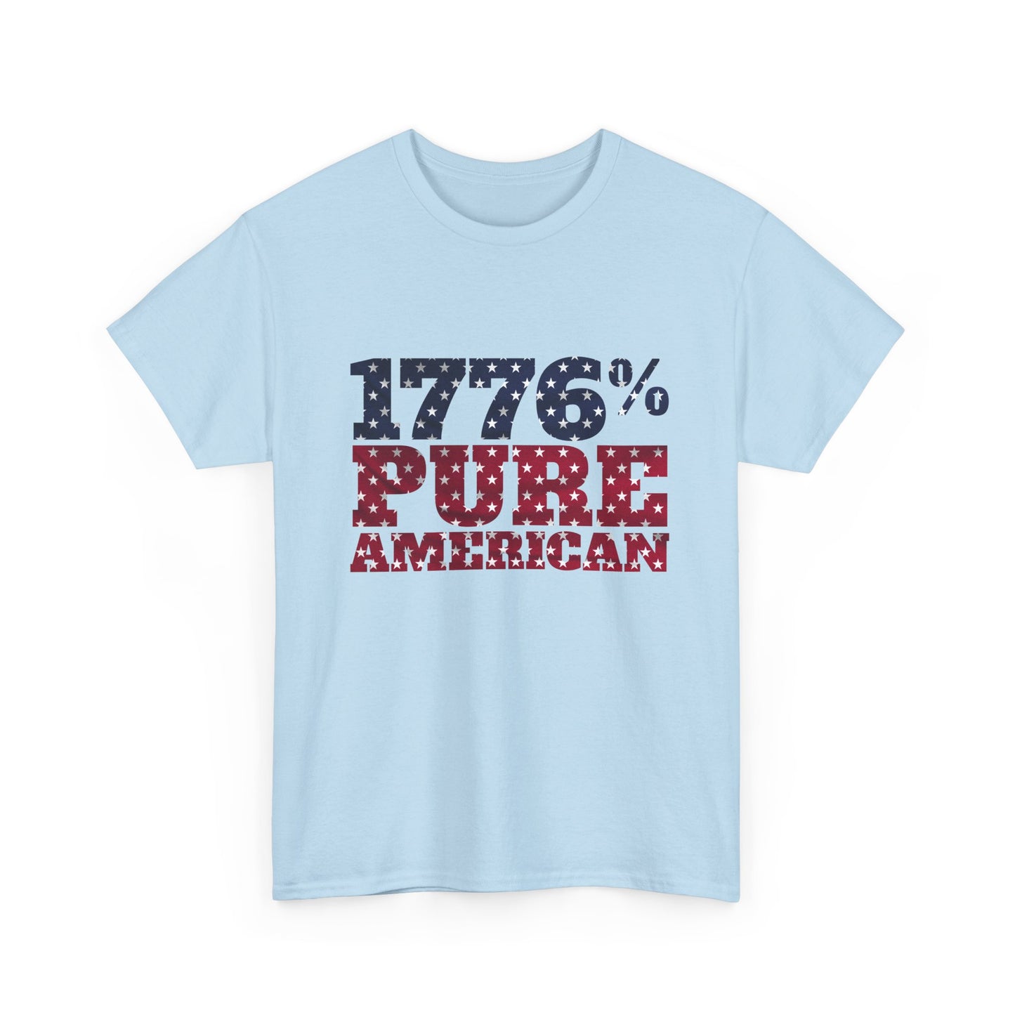 1776 Pure American T-Shirt - Vintage Patriotic USA 4th of July Tee