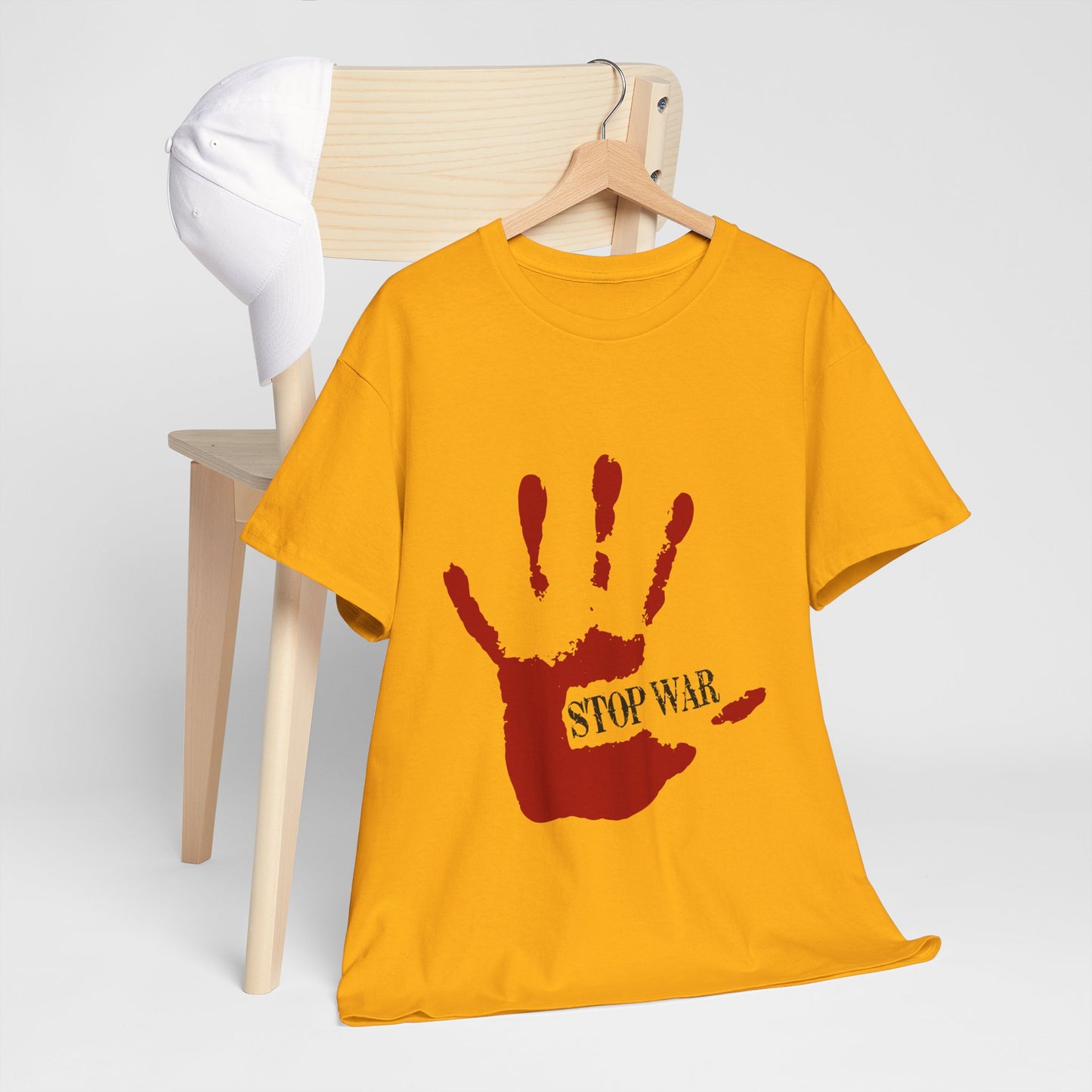 Stop War Handprint Shirt - Peace Protest Tee