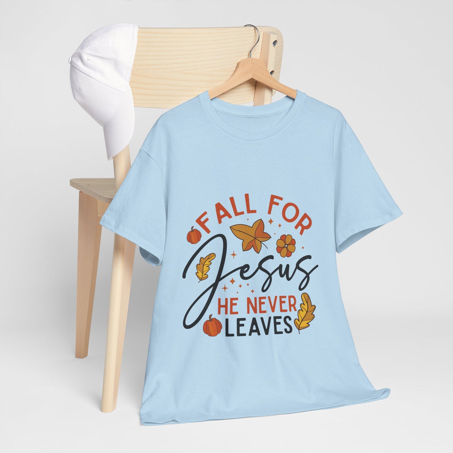 Fall For Jesus T-Shirt - Christian Faith Thanksgiving Autumn Pumpkin Tee