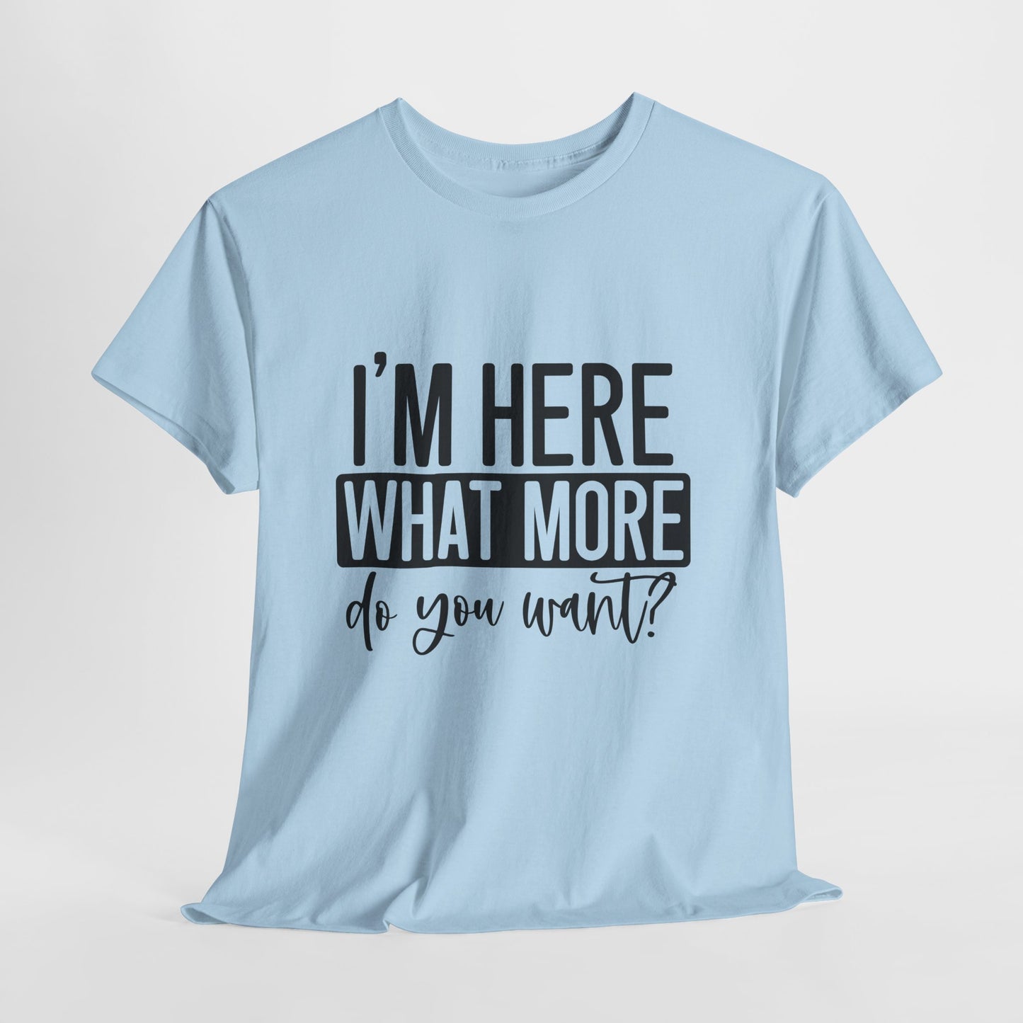 I'm Here What More Do You Want T-Shirt - Introvert Tee