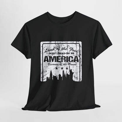 Statue of Liberty Patriotic Shirt - Distressed USA Freedom Tee