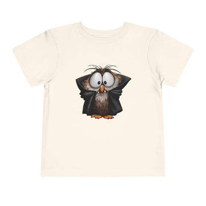 Vampire Owl Kids T-Shirt - Cute Big Eyes Toddler Halloween Tee