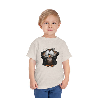Vampire Owl Kids T-Shirt - Cute Big Eyes Toddler Halloween Tee