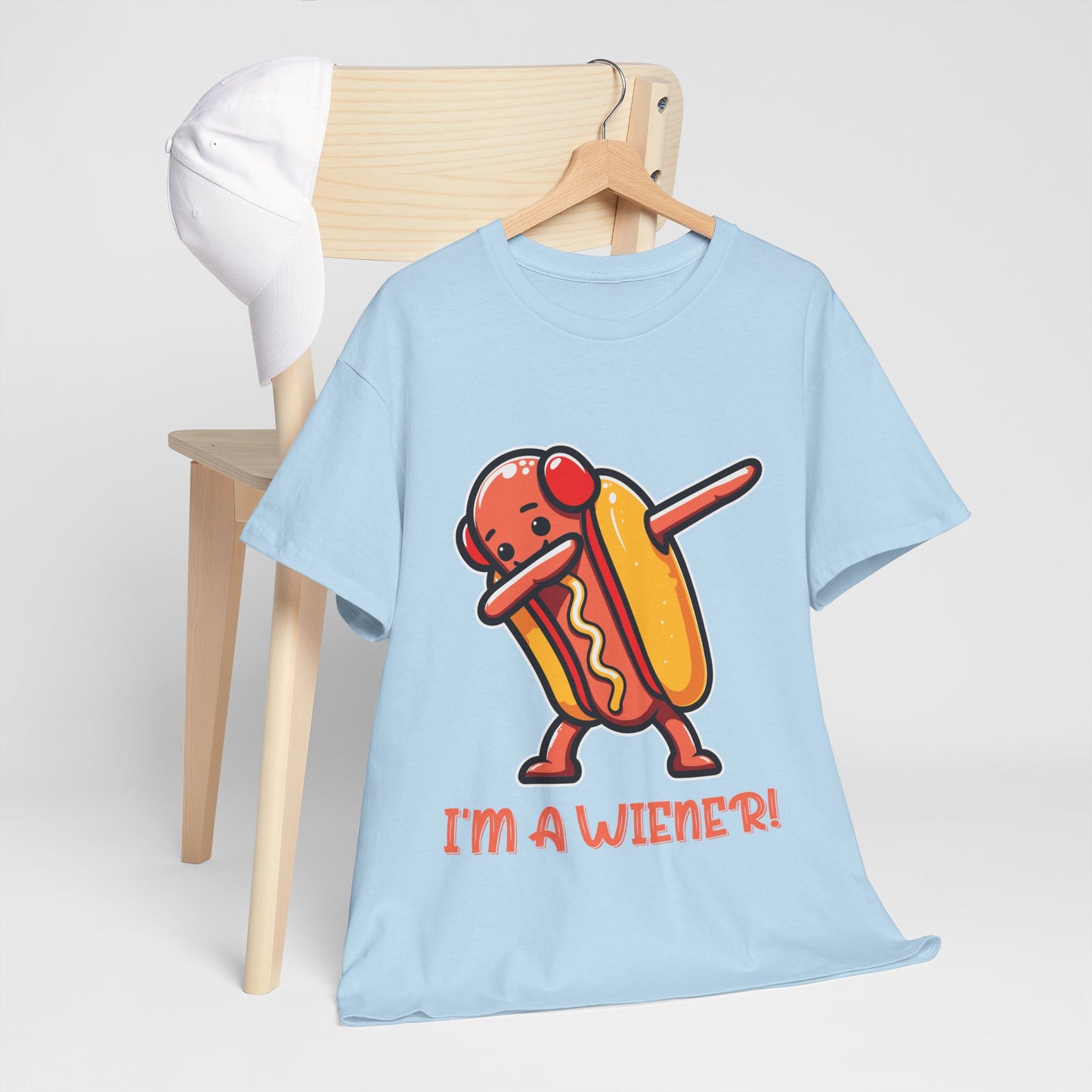 I'm a Wiener Hot Dog T-Shirt - Funny BBQ Pun Kawaii Tee