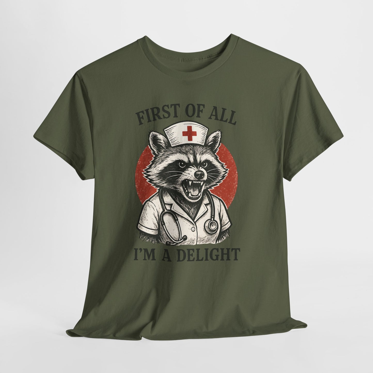 Nurse Raccoon I’m a Delight Shirt - Funny Night Shift Tee