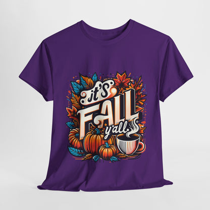 It’s Fall Y’all T-Shirt - Pumpkin Spice Autumn Coffee Lover Tee