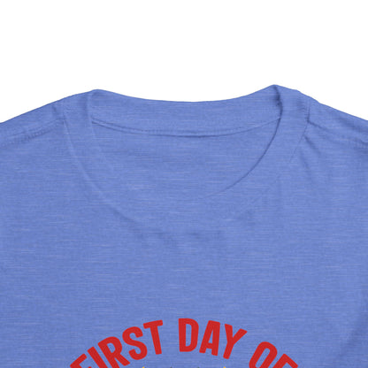 First Day of First Grade Shirt - Funny Toddler Back to School Tee, Pray for My Teacher T-Shirt, 1st Grade Humor Gift