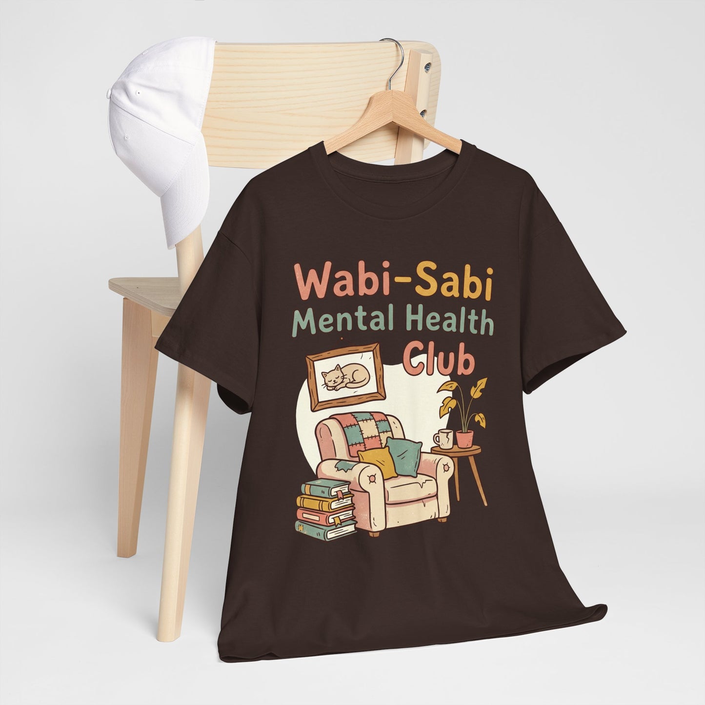 Wabi-Sabi Mental Health Club Shirt – Cozy Self-Care Aesthetic Tee