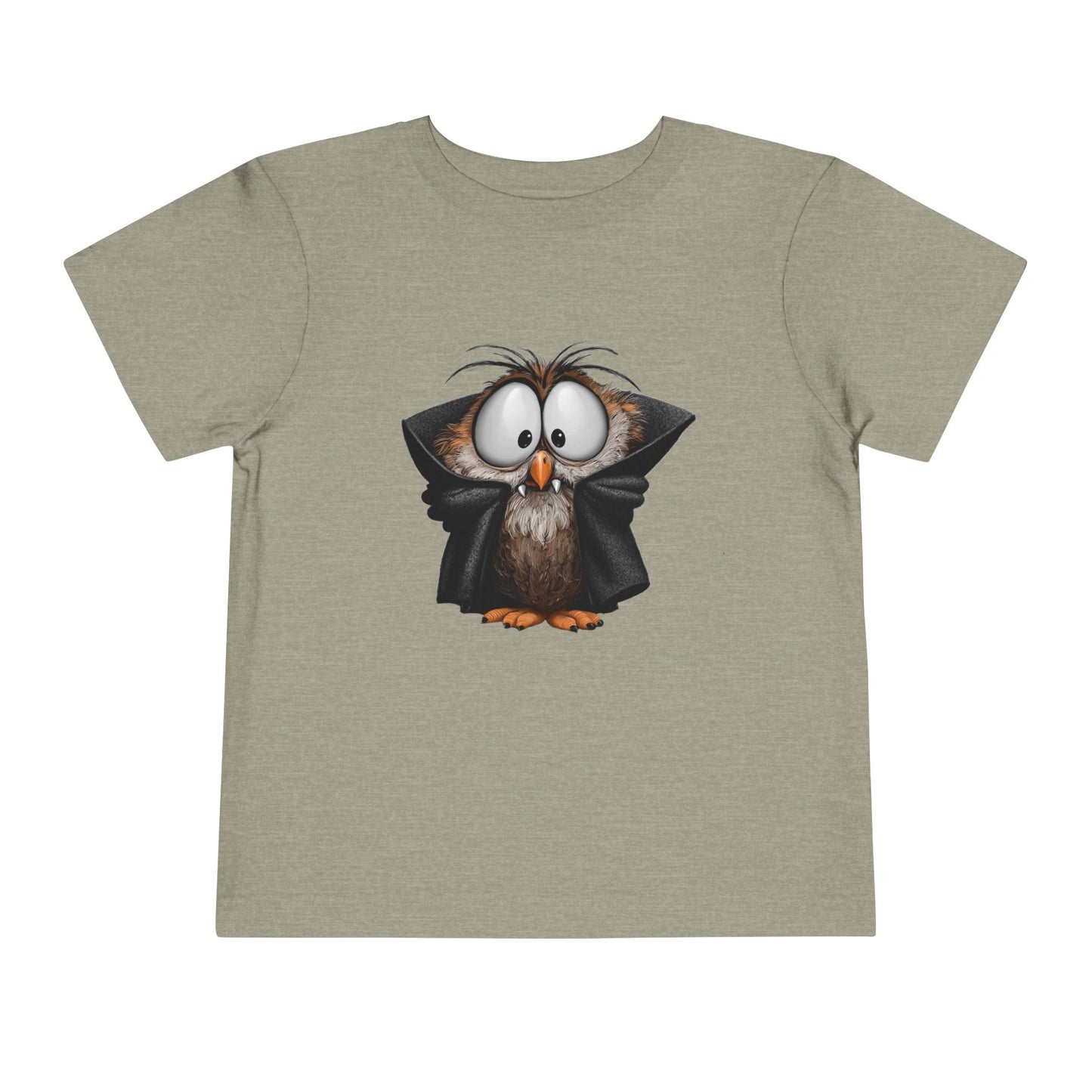 Vampire Owl Kids T-Shirt - Cute Big Eyes Toddler Halloween Tee
