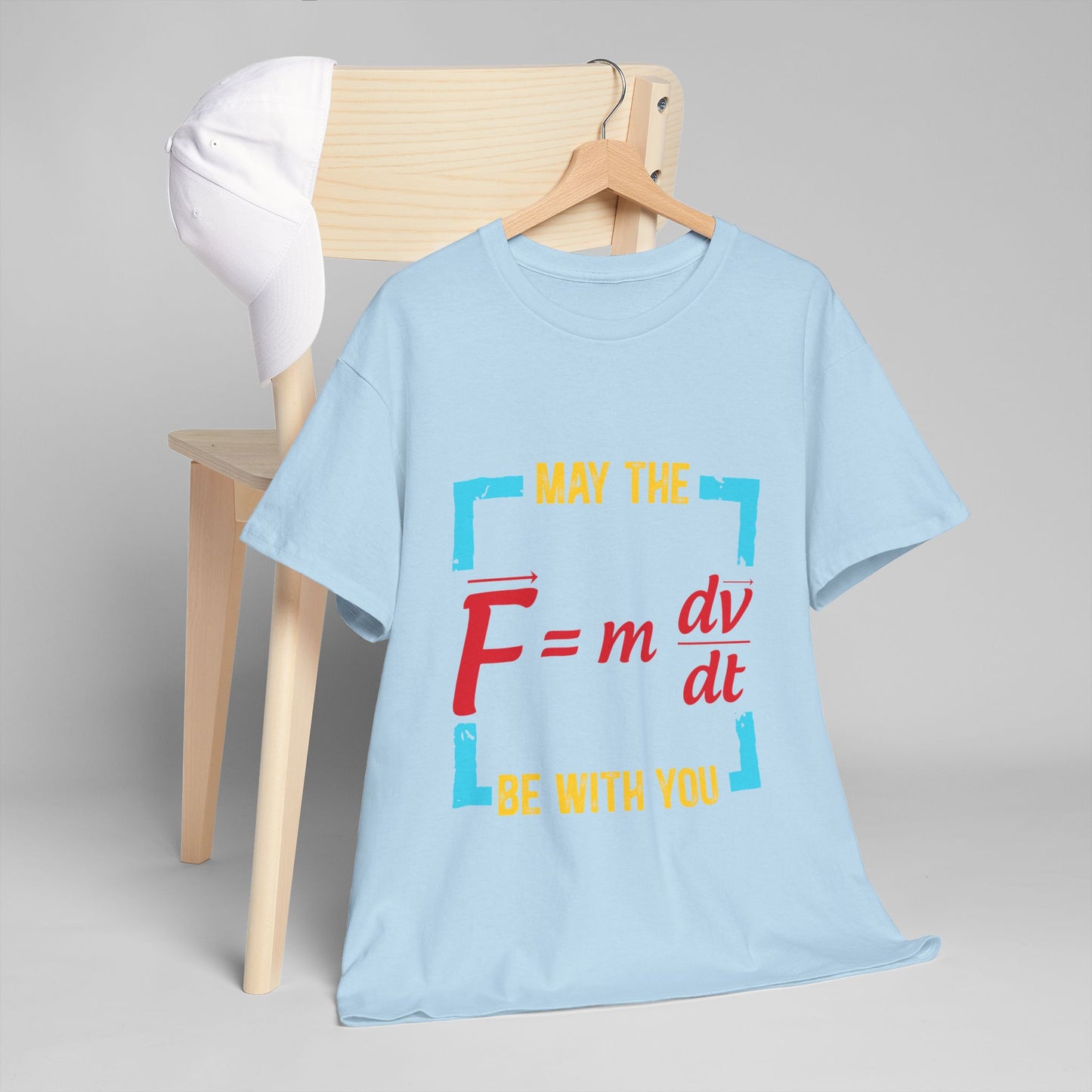 May The F Be With You - Funny Physics Force Equation Graphic Tee