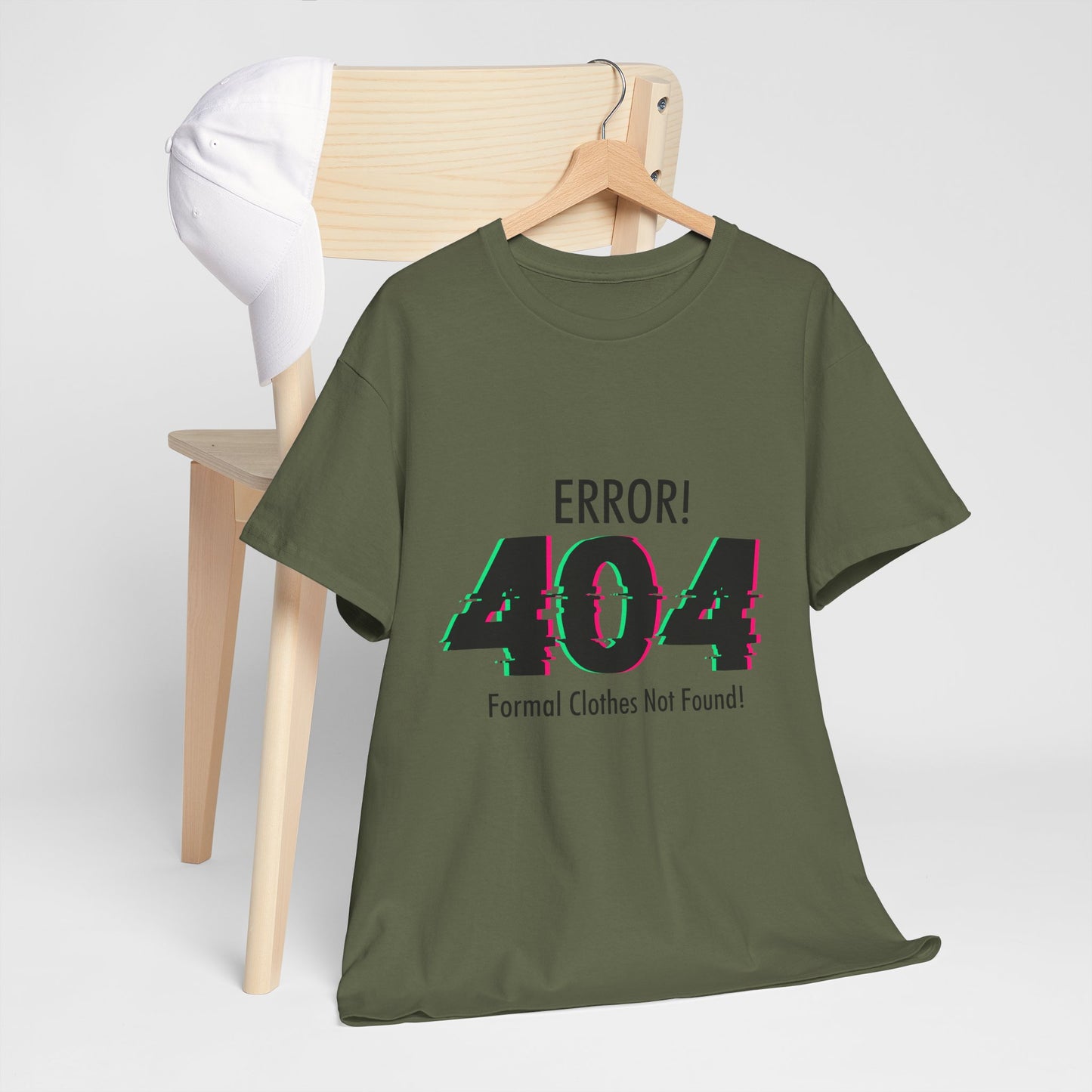 404 Error T-Shirt - Formal Clothes Not Found Glitch
