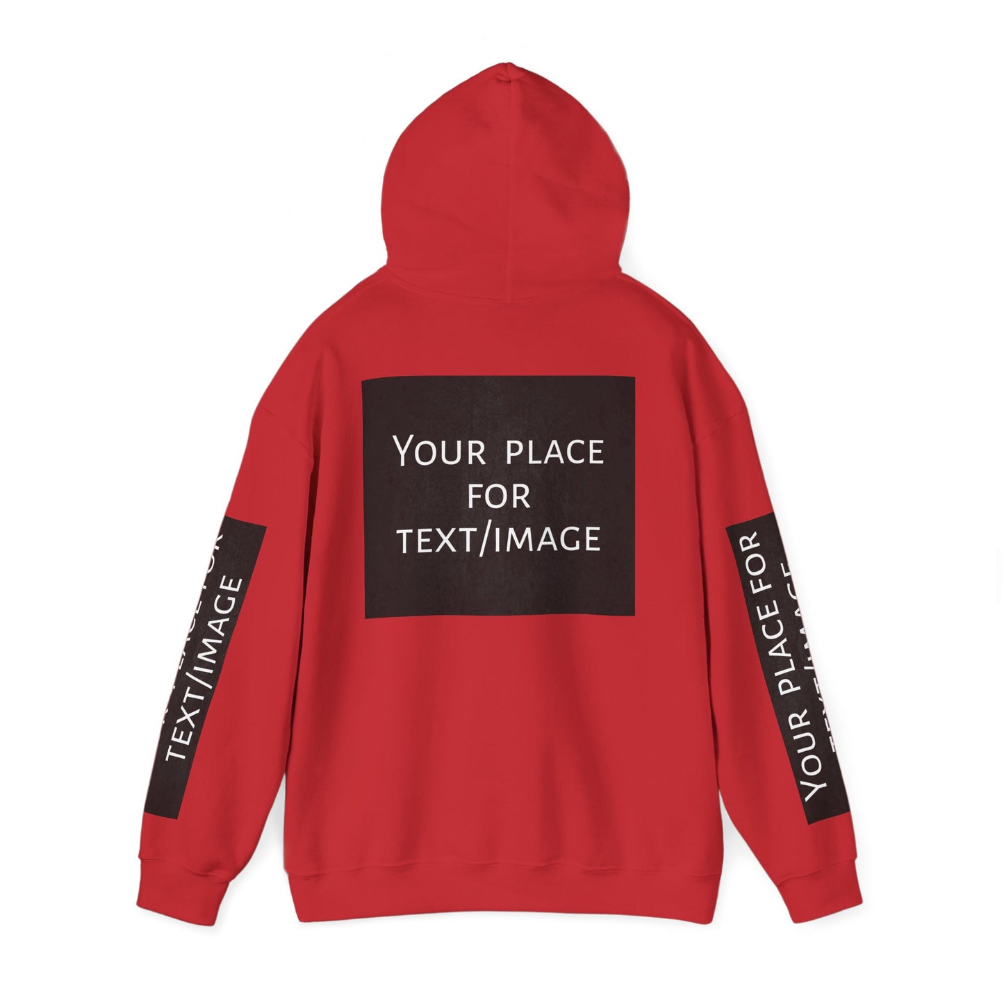Bluza z kapturem z nadrukiem lub obrazkiem – personalizowana bluza z 4 stron, pomysł na prezent, nadruk z przodu, z tyłu i na rękawach, unisex