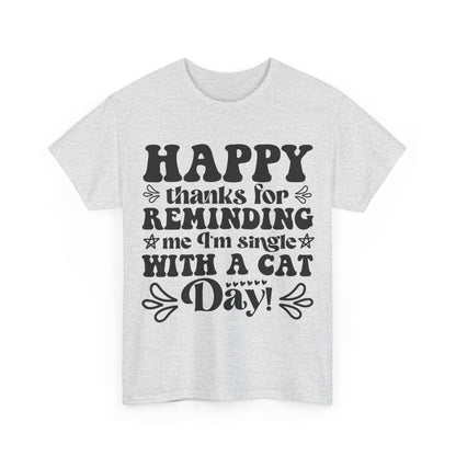 Cattitude Cat T-Shirt - Minimalist Sassy Line Art Tee